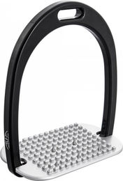 Produktbild von Klassische Aluminium Reitsteigbügel mit geneigtem Boden und Edelstahlspitzen für Kinder Alfa Jump