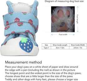 Produktbild von Kleine Hundeschuhe aus Canvas mit rutschfester Sohle