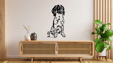 Produktbild von Kleiner Münsterländer Wandtattoo Wandbild Wandsticker Wandaufkleber Wanddekoration