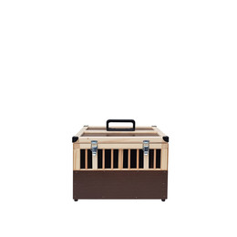 Produktbild von Kleintier-Transportbox aus Holz - 2 Abteilungen