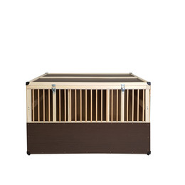 Produktbild von Kleintier-Transportbox aus Holz - 3 Abteilungen - groß