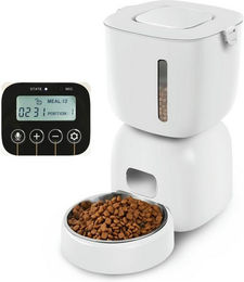 Produktbild von KNKA Katzen-Futterspender Edelstahl mit LED-Anzeige und Mikrofon - 3 l