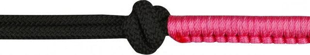 Knotenhalfter Norton Fun Colour mit Strick Pony schwarz/pink – Bild 1 von 2
