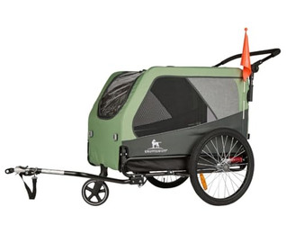Produktbild von Knuffelwuff Cruvado komfortabler Hundeanhänger mit Stoßdämpfer Fahrradanhänger und Buggy für...