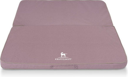 Knuffelwuff Faltbare Orthopädische Hundematte Tacoma aus Velours 100x80cm Rosa – Bild 1 von 4