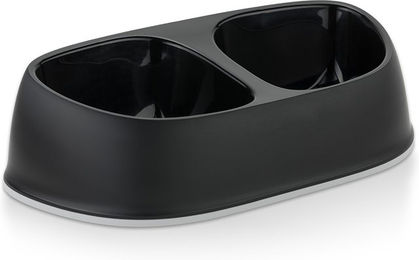 Knuffelwuff Fressnapf Doppelt Medium Schwarz 2x700ml – Bild 1 von 2