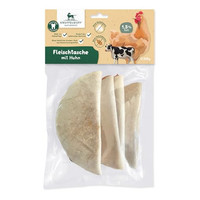 Produktbild von Knuffelwuff Große Fleischtaschen mit Hühnerbrust und Rinderrohhaut - 320 g