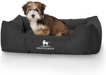Produktbild von Knuffelwuff Hundebett Finlay aus Nylongewebe M-L 85 x 63 cm Schwarz