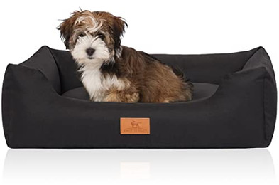 Produktbild von Knuffelwuff Hundebett Lotte aus Velours XXL 120 x 85 cm Schwarz