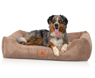 Produktbild von Knuffelwuff Hundebett Olivia aus Cord XXL 120 x 85 cm Braun