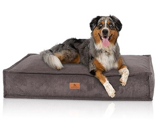 Produktbild von Knuffelwuff Hundekissen Lesedi aus Cord mit Handwebcharakter
