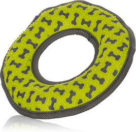 Knuffelwuff Hundespielzeug Frisbee aus Gummi und Gewebe – Bild 1 von 3