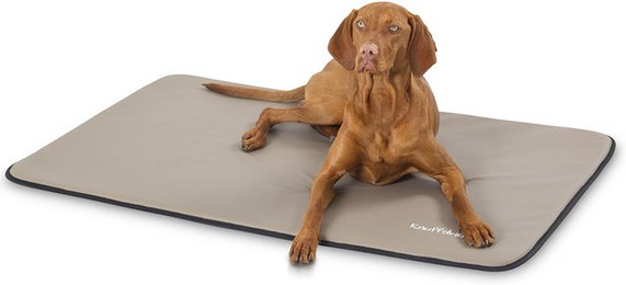 Produktbild von Knuffelwuff Kunstleder Hundematte Cheyenne XL 105 x 73 cm Taupe - 105 cm