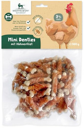 Produktbild von Knuffelwuff Mini Denties mit Hühnerfilet - 500 g