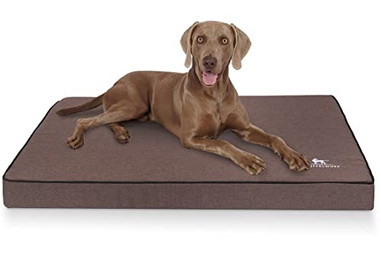 Produktbild von Knuffelwuff Orthopädische Hundematte Nantucket Velours braun XL
