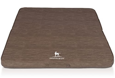 Produktbild von Knuffelwuff Orthopädische Reisematte Roanoke aus Kunstleder braun XL