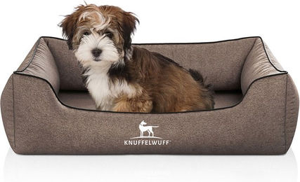 Produktbild von Knuffelwuff Orthopädisches Hundebett Amelie aus Velours mit Handwebcharakter