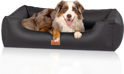 Produktbild von Knuffelwuff orthopädisches Hundebett aus Kunstleder Lovelock XL