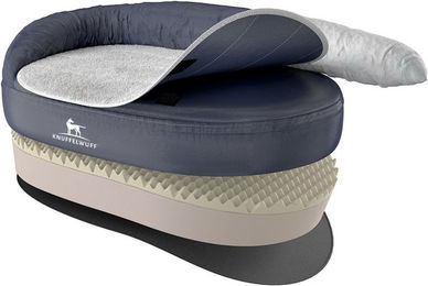 Knuffelwuff Orthopädisches Hundebett Jessy Grau XXXL – Bild 1 von 5