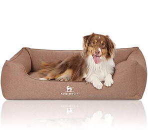 Produktbild von Knuffelwuff Orthopädisches Hundebett Leano aus Velours mit Handwebcharakter XL