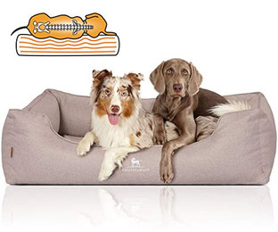 Produktbild von Knuffelwuff Orthopädisches Hundebett Luisa aus Velours Sunshine Edition