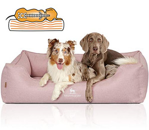 Produktbild von Knuffelwuff Orthopädisches Hundebett Luisa aus Velours Sunshine Edition XL 105x75cm Rosa - 1 Stk.