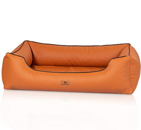 Produktbild von Knuffelwuff orthopädisches Hundebett Montana aus Kunstleder M-L