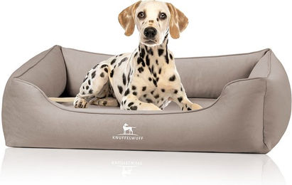 Knuffelwuff orthopädisches Hundebett Oliver aus pflegeleichtem Easy Clean Stoff in Wildlederoptik... – Bild 1 von 3