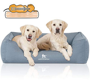 Produktbild von Knuffelwuff Orthopädisches Wasserabweisendes Hundebett Leon aus Velours