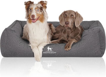 Produktbild von Knuffelwuff Orthopädisches Wasserabweisendes Hundebett Malou aus Velours grau XL