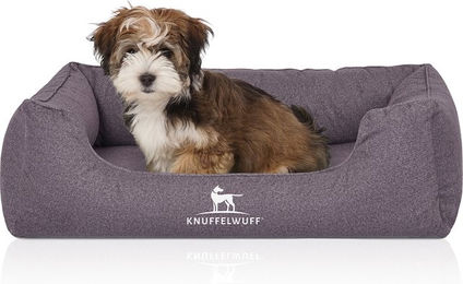 Produktbild von Knuffelwuff Orthopädisches Wasserabweisendes Hundebett Malou aus Velours mit Handwebcharakter...