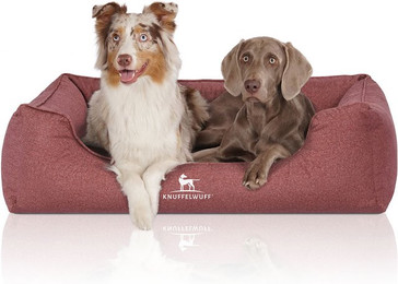 Produktbild von Knuffelwuff Orthopädisches Wasserabweisendes Hundebett Malou aus Velours XXL 120x85cm Rot