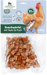 Produktbild von Knuffelwuff Snackwürfel mit Huhn & Fisch - 250 g