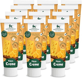 Produktbild von Knuffelwuff Tuben Snack Käsecreme 12 Stück