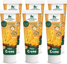 Produktbild von Knuffelwuff Tuben Snack Käsecreme 6 Stück