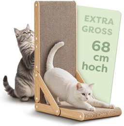 Produktbild von Knupis Kratzbrett Katze Groß 68 cm L-förmig