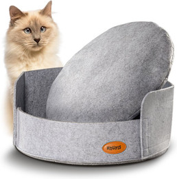 Produktbild von Knupis Tierbett Katzenbett Hellgrau aus Filz,