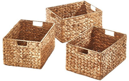 Produktbild von Kobolo Vogelhaus Regalkörbe Gr. L im 3er Set aus Wasserhyazinthe