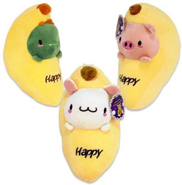 Produktbild von Kögler Tierkuscheltier Kawaii Banane mit Tierchen - ca. 25 cm & 60 cm