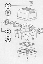 Produktbild von Koi Flow 20 Ersatzteil Set