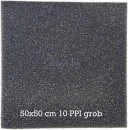 Produktbild von Koi Herdecke Aquariumfilter Filterschaum 10 PPI 50x50x5 cm schwarz
