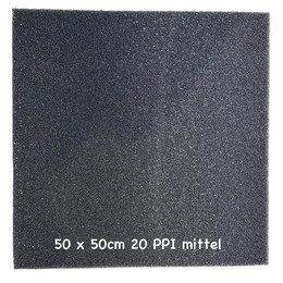 Produktbild von Koi Herdecke Aquariumfilter Filterschaum Mittel 20 PPI 50x50x3 cm