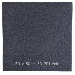 Produktbild von Koi Herdecke Filterschaum fein 30 PPI 50x50x5 cm schwarz