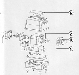 Produktbild von Koi Pro Air Blow 100 Ersatzteil Set