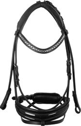 Produktbild von Kombinierte Leder-Trense mit Nasenriemen Acavallo Stlex