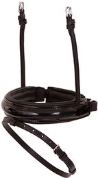 Produktbild von Kombiniertes Reithalfter für Pferde aus breitem Lackleder BR Equitation Pull-back Lacquer