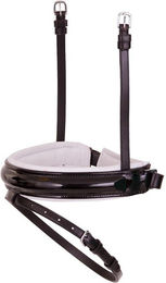 Kombiniertes Reithalfter für Pferde aus breitem Lackleder BR Equitation Pull-back Laquer – Bild 1 von 2