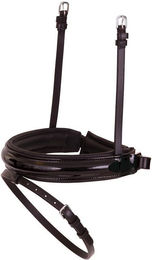 Kombiniertes Reithalfter für Pferde aus breitem Lackleder BR Equitation Pull-back Laquer – Bild 1 von 2