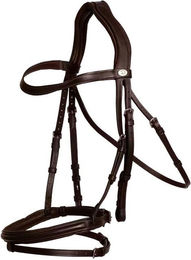 Produktbild von Kombiniertes Reithalfter für Pferde aus Leder Dy'on Flash