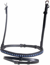 Kombiniertes Reithalfter für Pferde mit Kristallen Karlslund – Bild 1 von 2